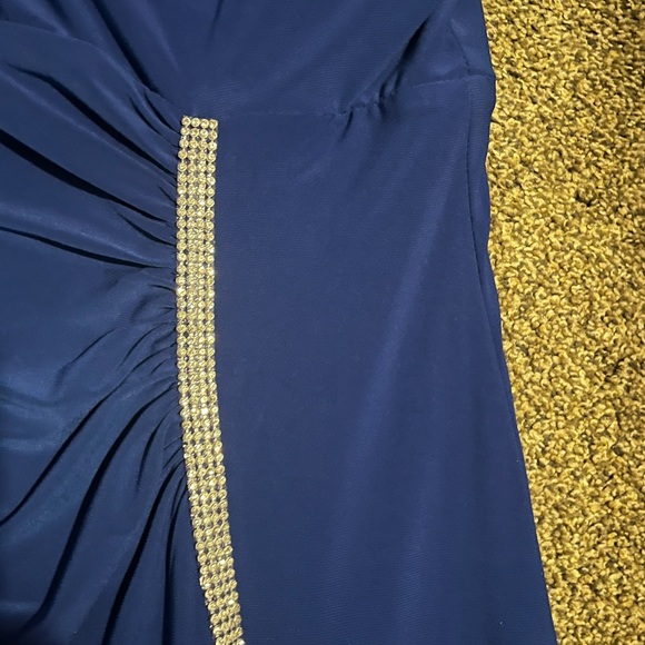 Long evening dress. Royal blue - Picture 10 of 11